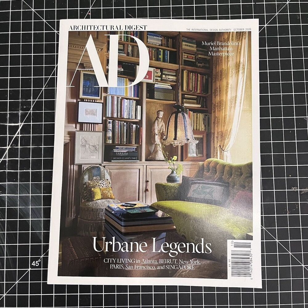 Architectural Digest Magazine NEW October 2026 Urbane Legends AD Interior Design